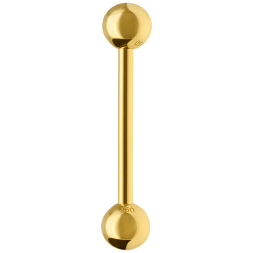 18K Gold Barbell
