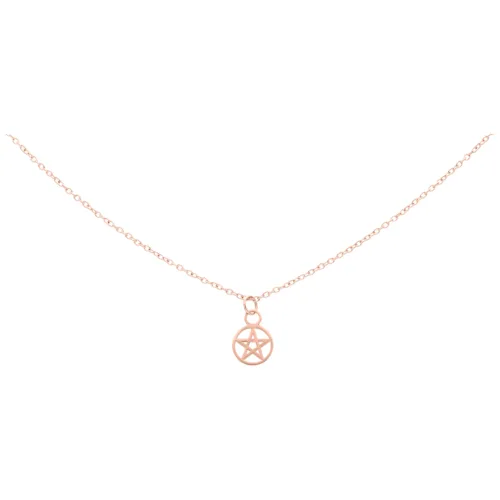 Little Pentagram Star Kette - Rosegold
