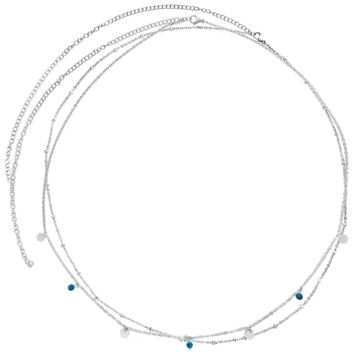 Doublerow Belly Chain - Silvercoloured Metal
