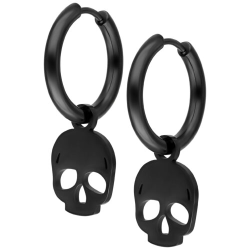 Little Skull Hoop Earrings