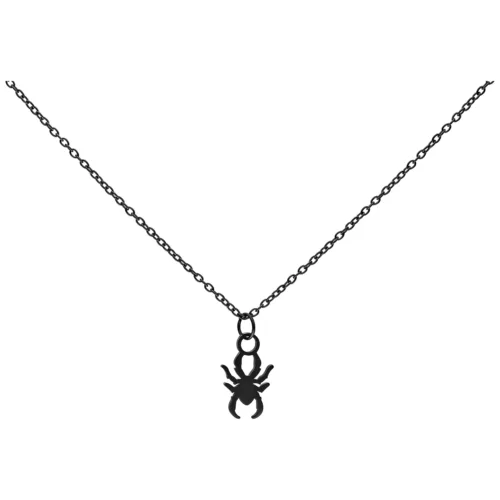 Little Spider Kette - Black Metal