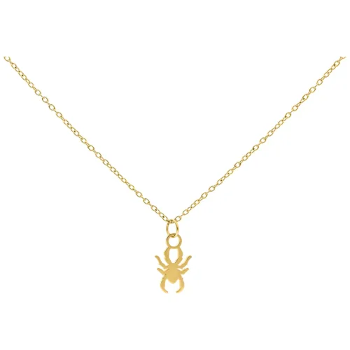 Little Spider Kette - Golden Metal