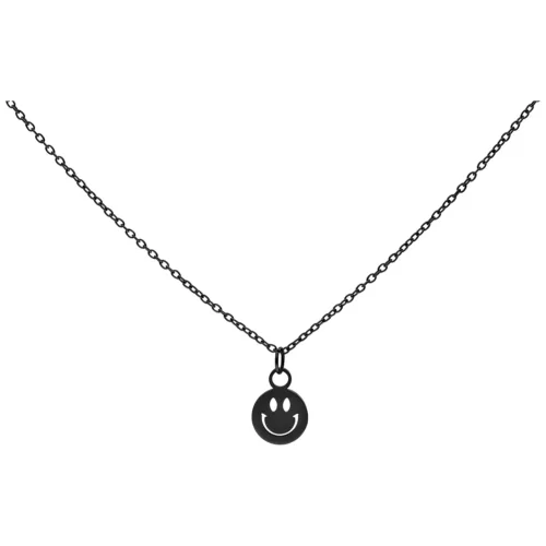 Little Smiley Kette - Black Metal