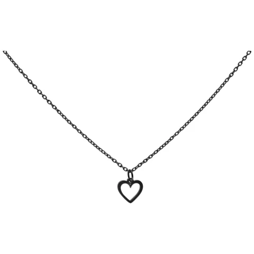 Little Heart Kette - Black Metal