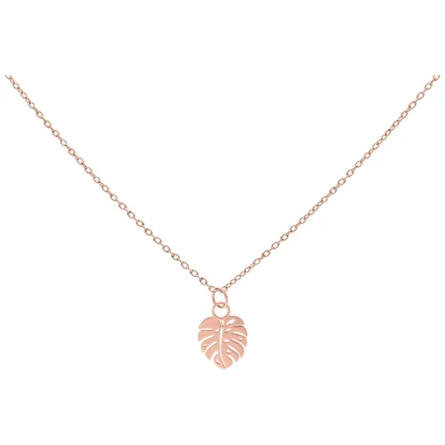 Monstera Leaf Kette - Rosegold