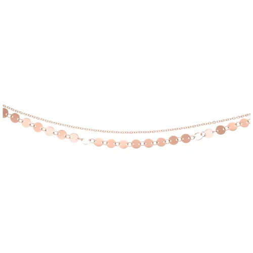 Multilayer Dangling Fußkettchen - Rosegold
