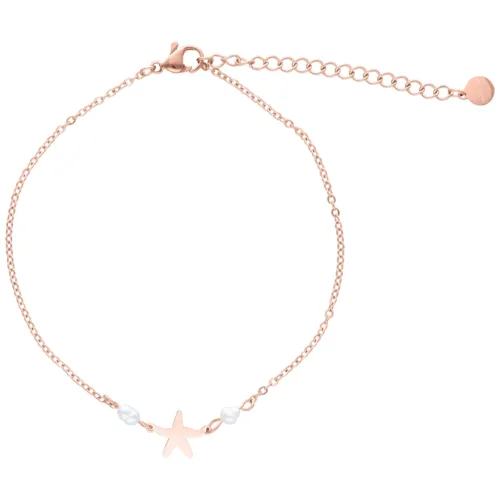 Starfish Fußkettchen - Rosegold