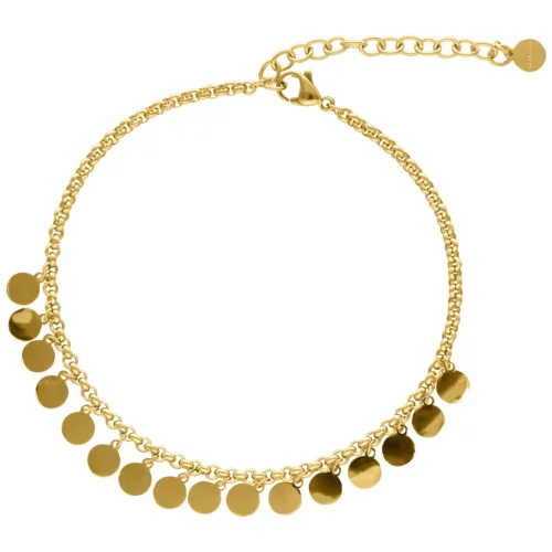 Dangling Fußkettchen - Golden Metal