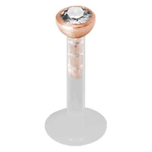 Micro Jewelled Push-fit Labret Stud<!--6357dab480940-->