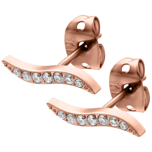 Set Crystals Earstuds - Rosegold