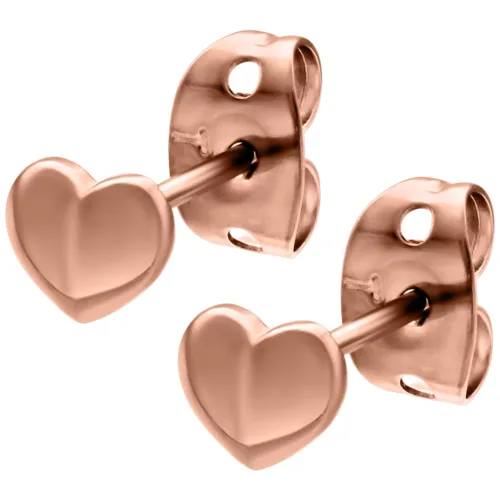 Heart Earstuds - Rosegold