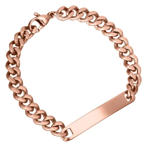 Engravable Basic Bracelet<!--6357da01864c7--> - Rosegold