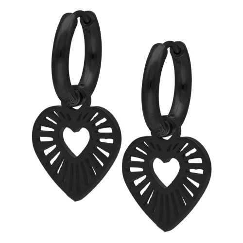 Radiant Heart Huggie Hoops