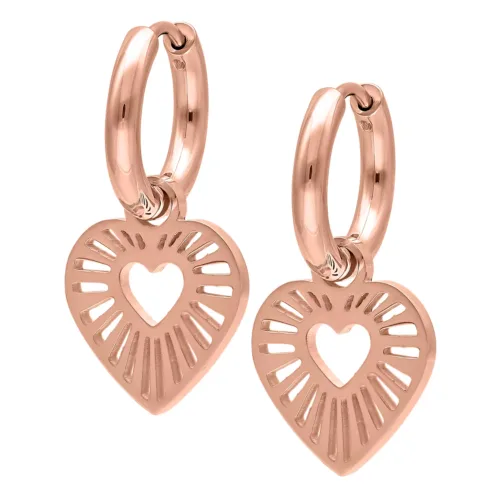 Radiant Heart Huggie Hoops