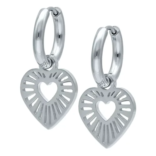 Radiant Heart Huggie Hoops