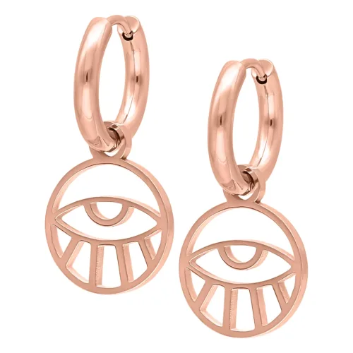 Little Eye Hoops - Rosegold