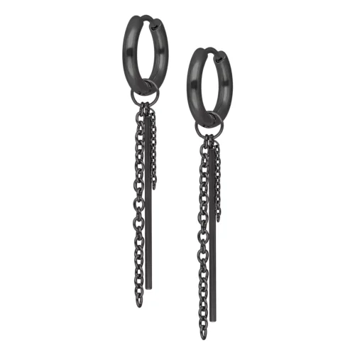 Little Bar Chain Hoops