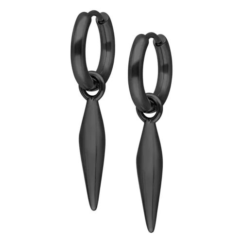 Little Bullet Hoops - Black Metal