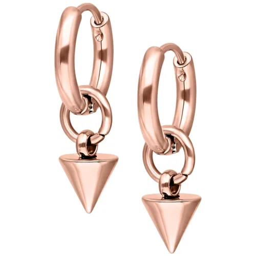Little Short Spike Hoops - Rosegold
