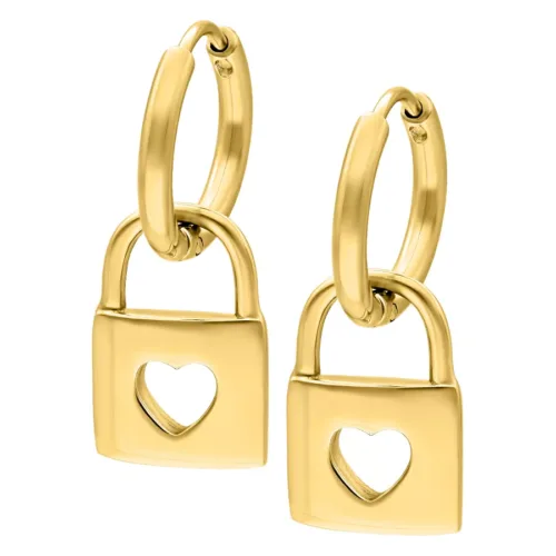 Little Lock Hoops - Golden Metal