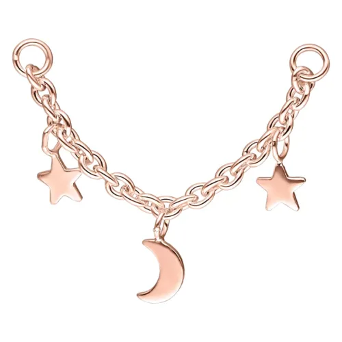 Moon & Stars Piercing Connector Chain <!--63bc0767a6cdd-->