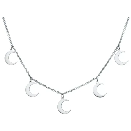 Little Moon Necklace - Silvercoloured Metal