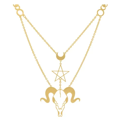 Dark Aries Kette - Golden Metal