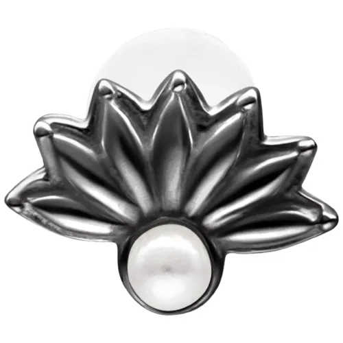 Synthetic Pearl Peacock Push Fit Labret