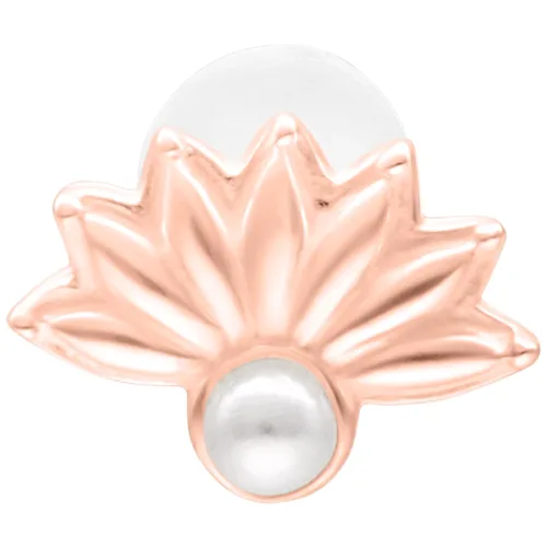 Synthetic Pearl Peacock Push Fit Labret