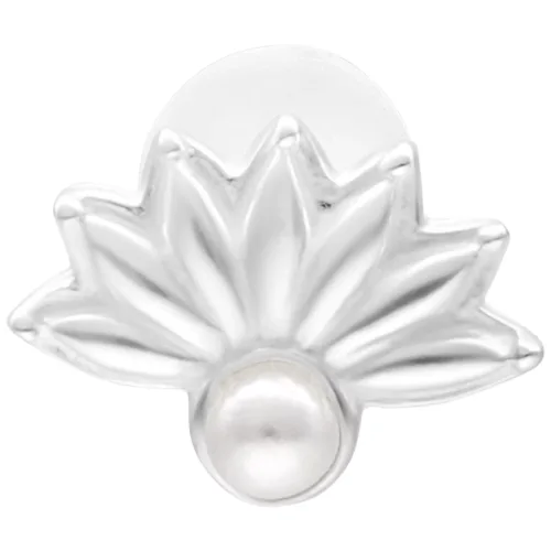 Synthetic Pearl Peacock Push Fit Labret