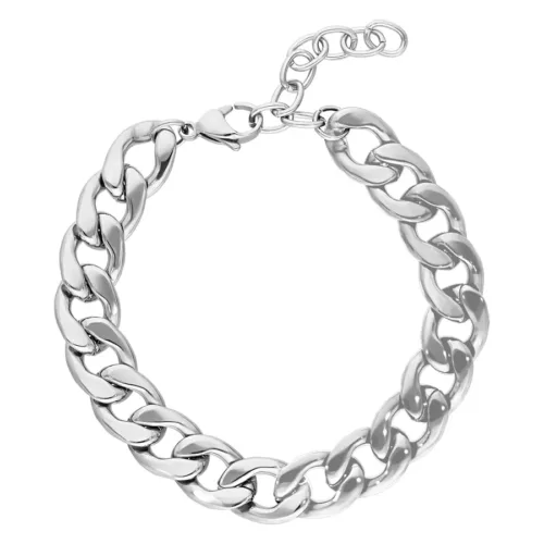 Chunky Armband - Silvercoloured Metal
