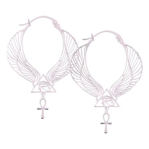 Silver Egyptian Earrings <!--6357d857f13bf-->