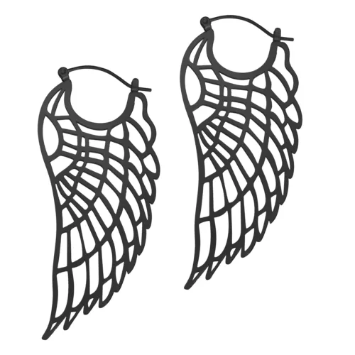 Wing Hoop Earrings<!--6357e45df3eb8-->