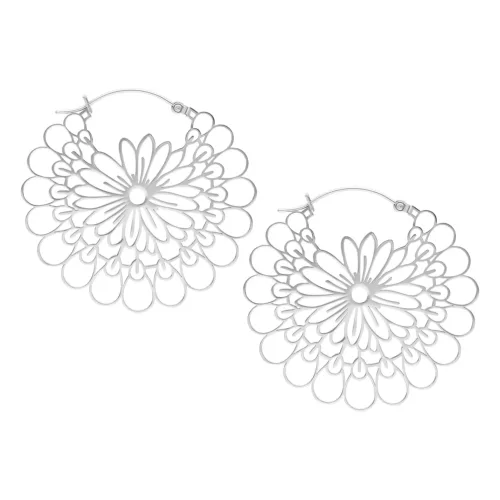 Daisy Hoop Earrings