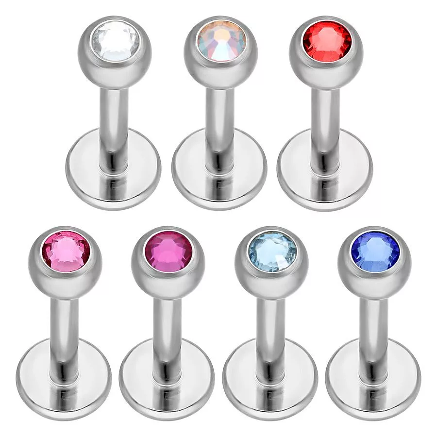 Jewelled Micro Labret Stud Labret Jewellery