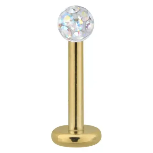 Golden Titan Multi Jewelled Labret Stud<!--6357dad42d346-->