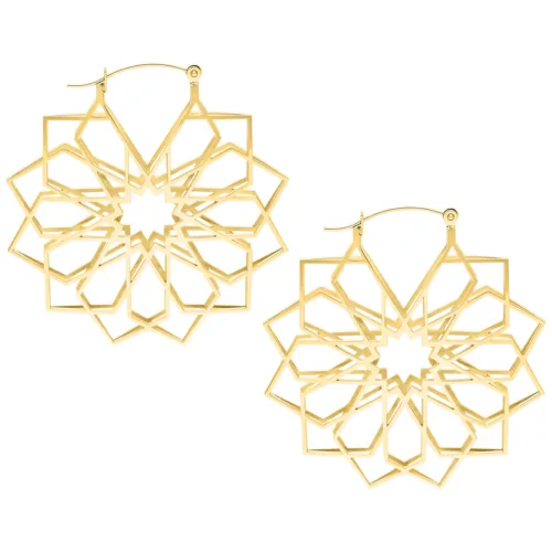Kaleidoscope Hoops - Golden Metal