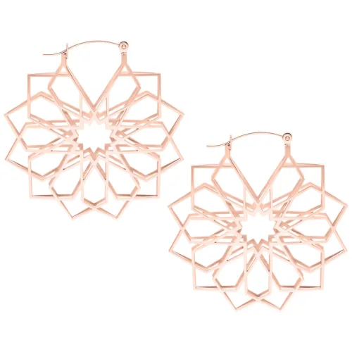 Kaleidoscope Hoops - Rosegold