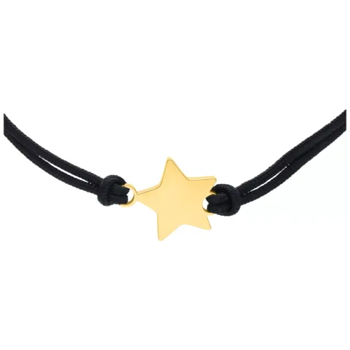 Toggle Star Nylon Armband - Golden Metal