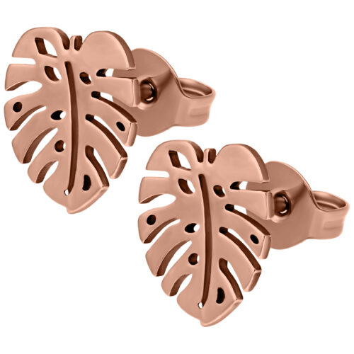 Monstera Earstuds Pair