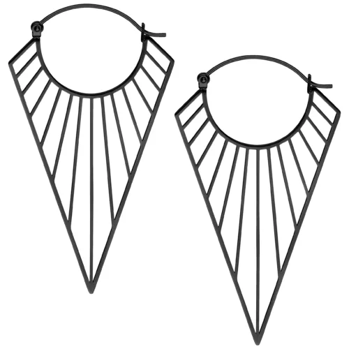 Prisma Hoops - Black Metal