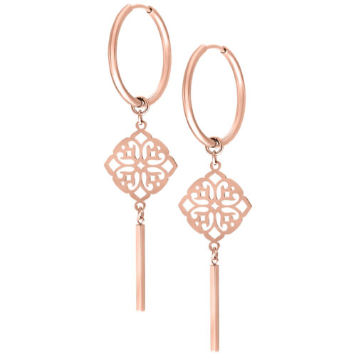 Clover Hoops Pairs - Rosegold