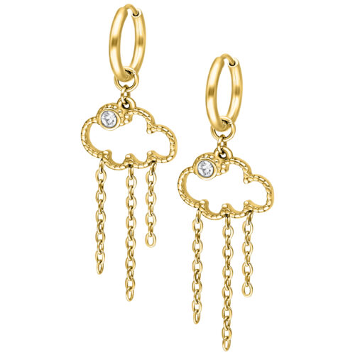 Little Cloud 9 Hoops - Golden Metal