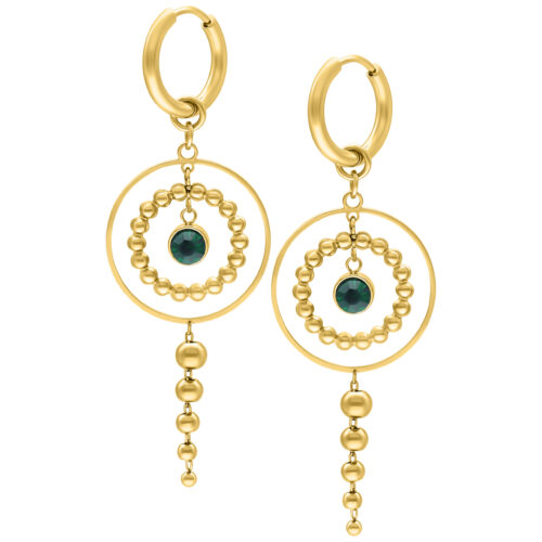 Little Aurora Hoops (pair) - Golden Metal