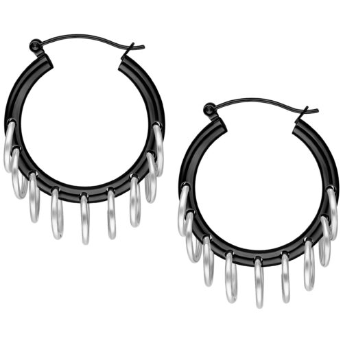 Hoops with Loops - Black Metal