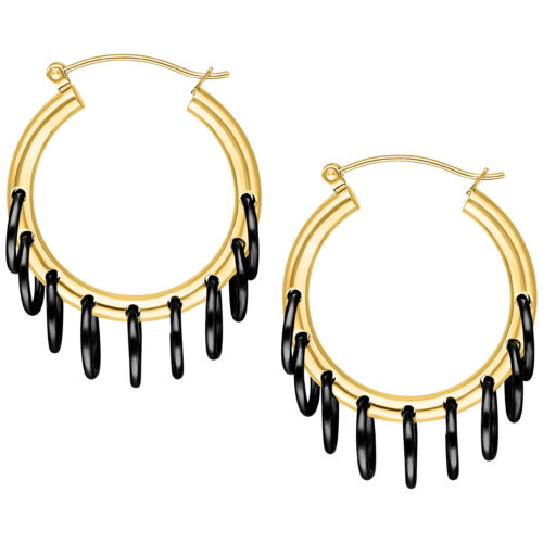 Hoops with Loops - Golden Metal