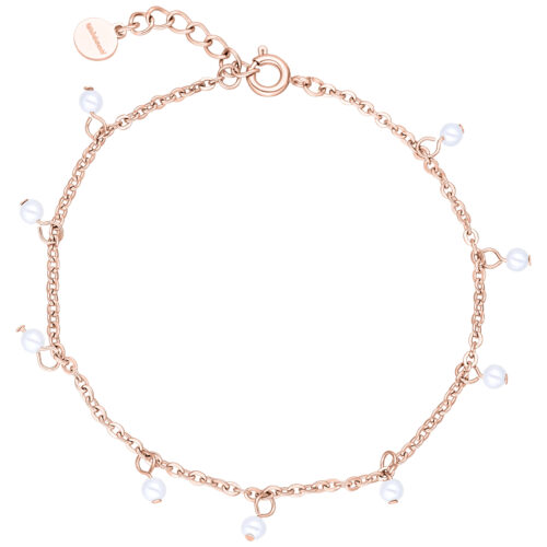 Little Synthetic Pearl Armband - Rosegold