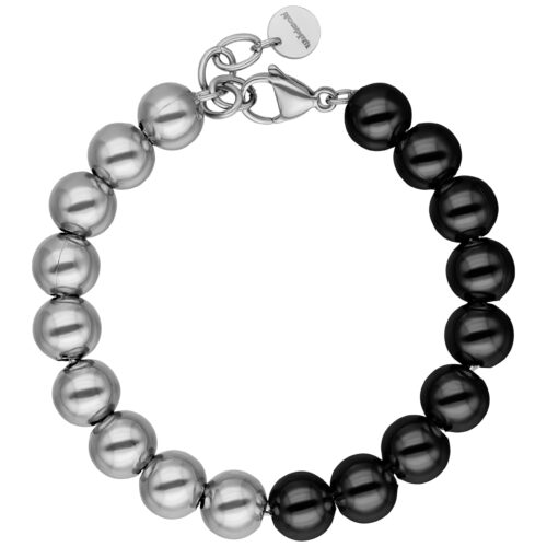 Bubble Armband - Silber/Schwarz
