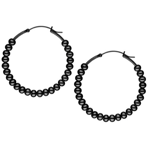 Bubble Hoops - Black Metal