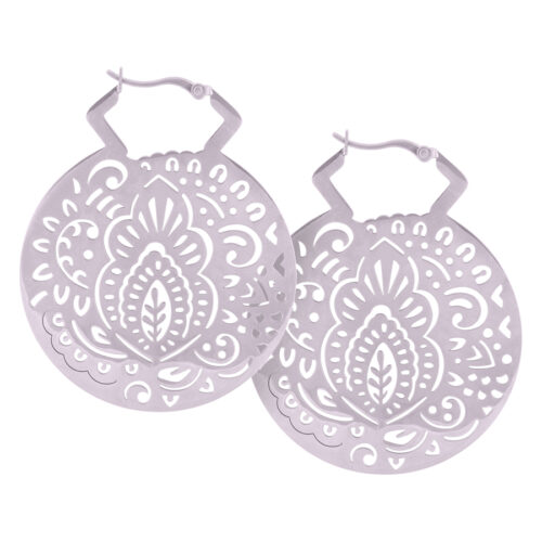 Mehndi Hoop Earrings